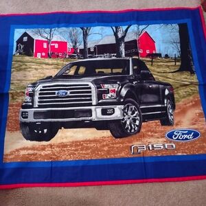 Ford F-150 Blanket with Red and Blue Accents
